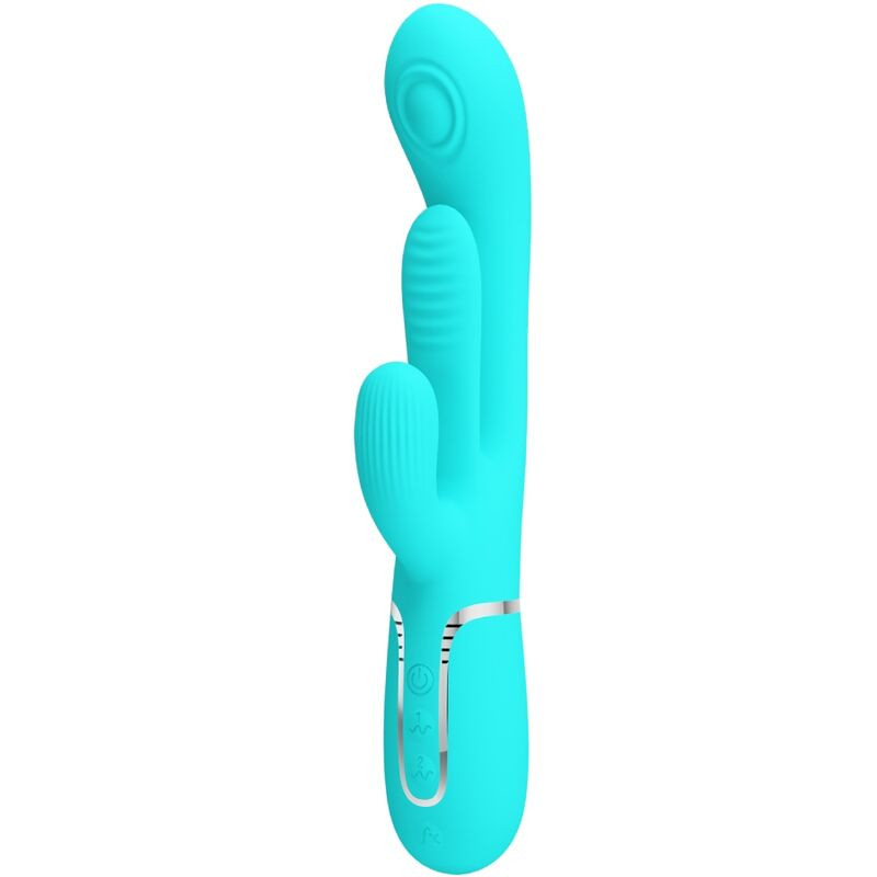 Pretty Love - Shania Triple Rabbit Vibrateur Multifonction 3 En 1 Bleu